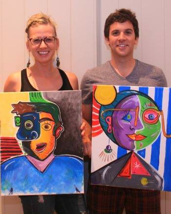 Paint Your Mate Cork & Chroma Picasso Inspired Painting