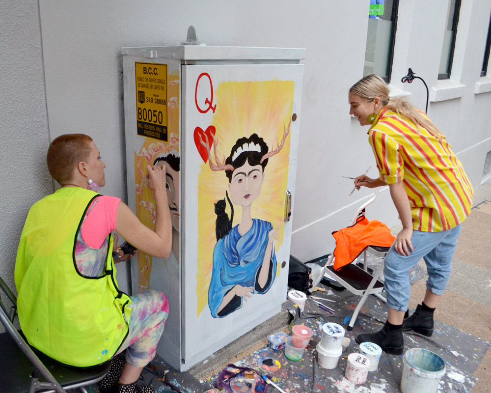 Cork & Chroma Brisbane Team Traffic Box Art painting