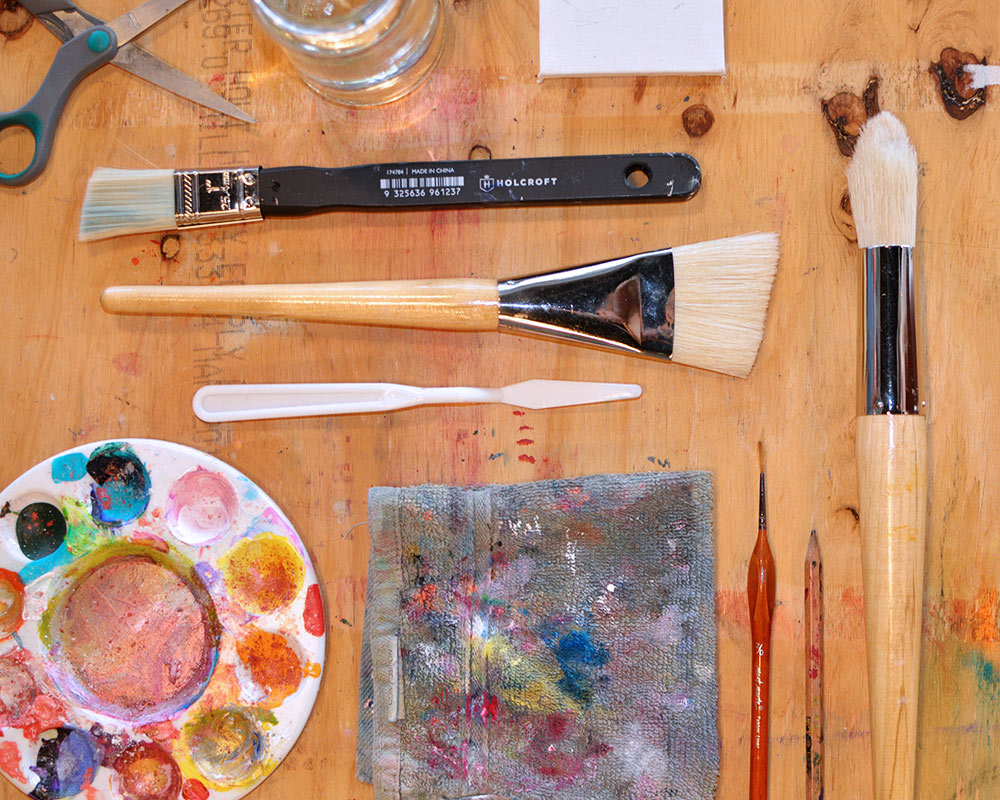 Test Kitchen's art supplies for a creative space