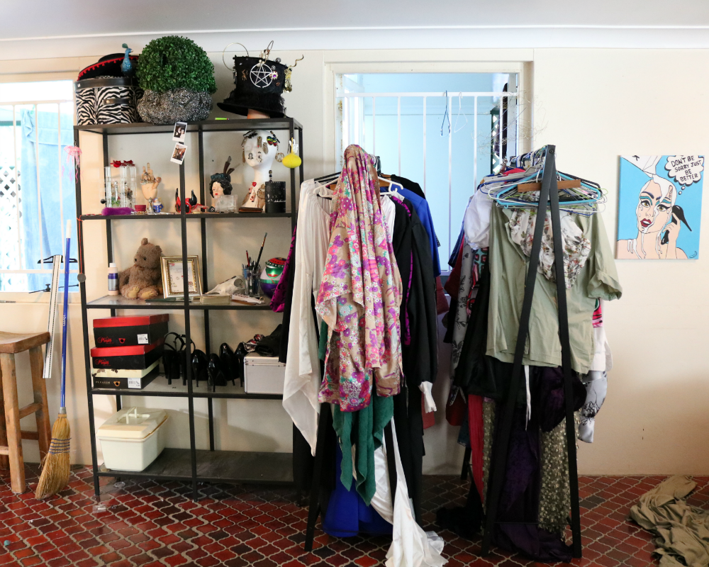 Brisbane Drag Queen Sellma Soul Dressing Room - Test Kitchen blog