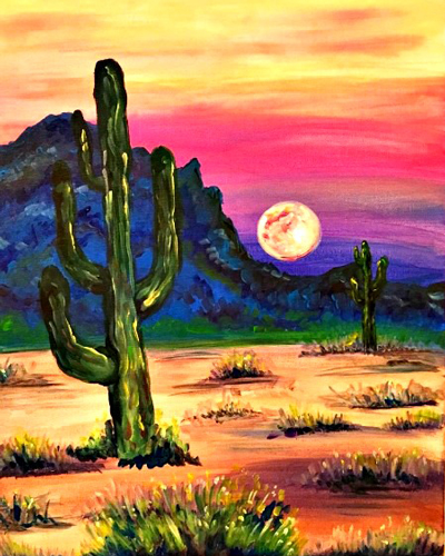 Desert Dreaming painting by Cork & Chroma