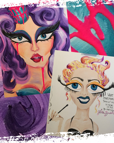 Alter Ego with Sellma Soul painting