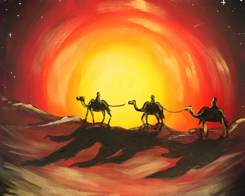Cork & Chroma Arabian Nights painting