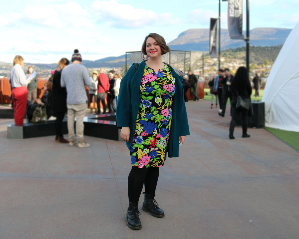 Bright and colourful Street Style Dark Mofo 2018