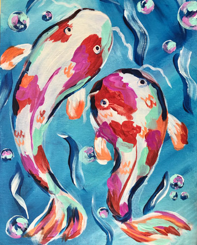 Acting Koi Cork & Chroma painting