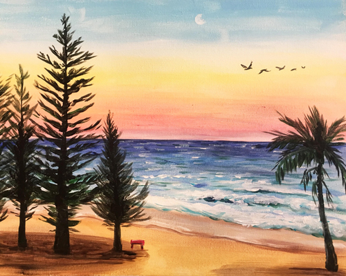 Summer Dayze Cork & Chroma painting