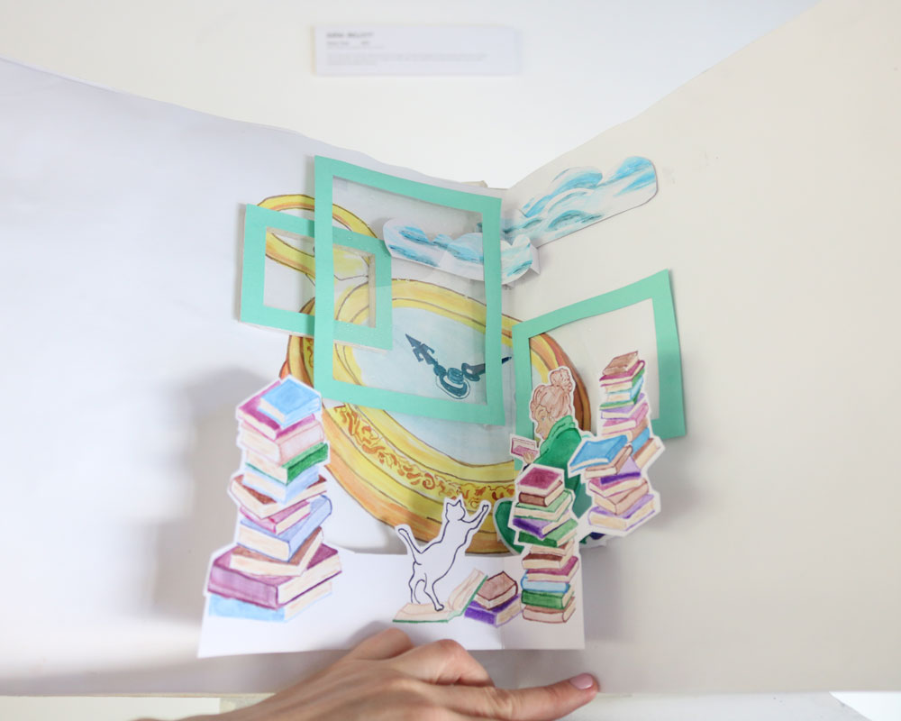 Handmade Pop-Up Book by Sarah Bellotti for Cork & Chroma's Nostalgia exhibition