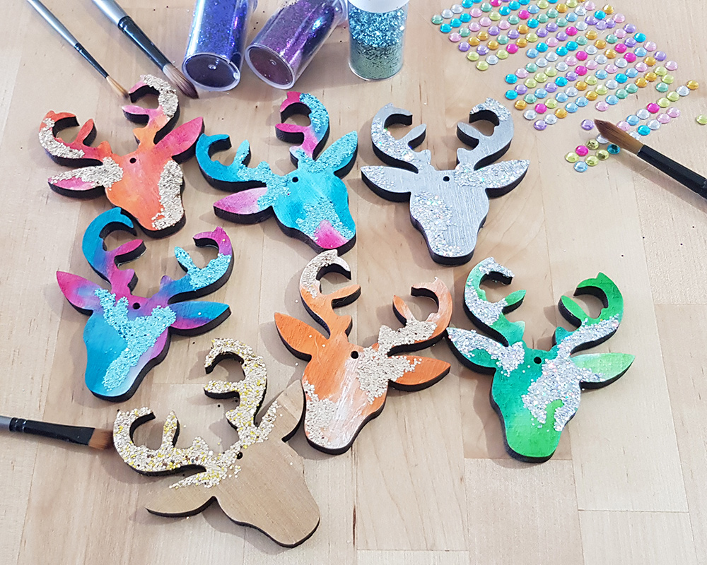 Cork and Chroma sustainable handmade Reindeer Christmas decorations