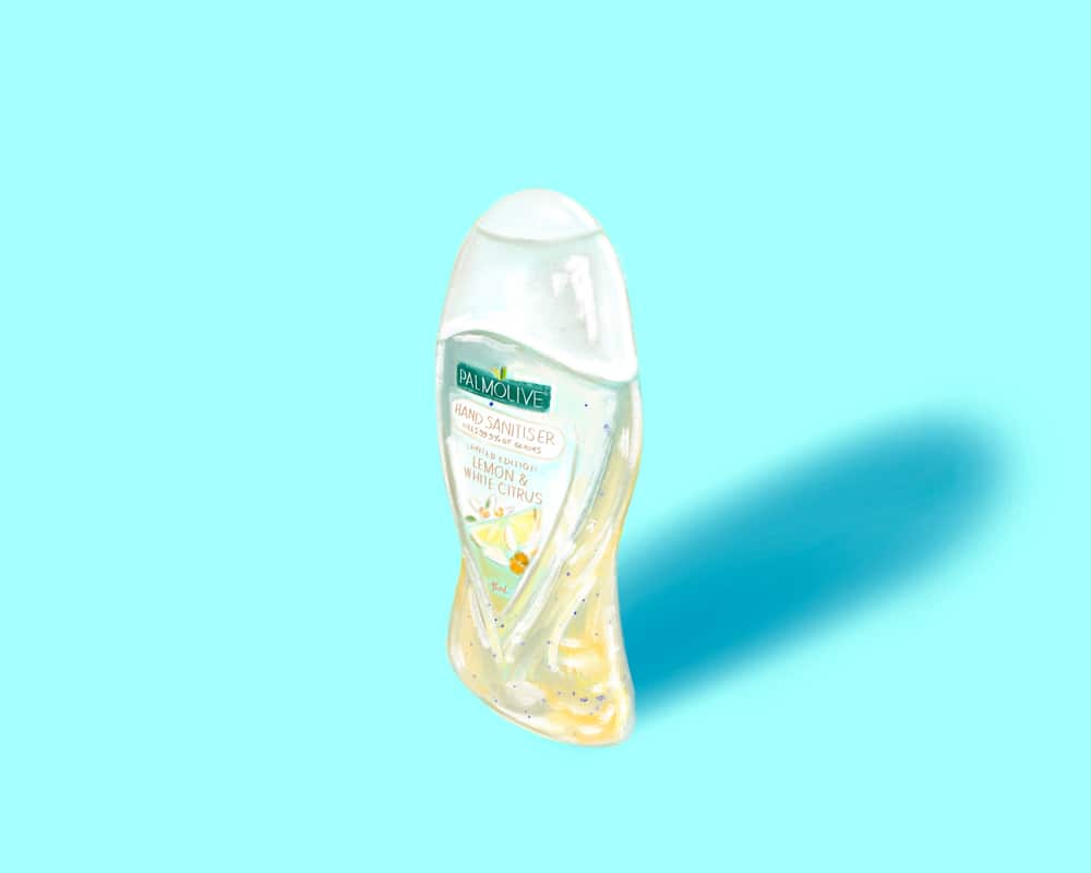 Palmolive Hand Sanitiser Digital Painting by Hillary Wall