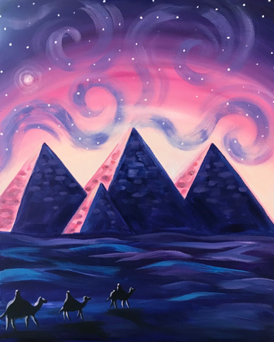 'Sands of Time' painting by Cork & Chroma