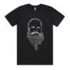 Black organic cotton Monet tee by Cork & Chroma