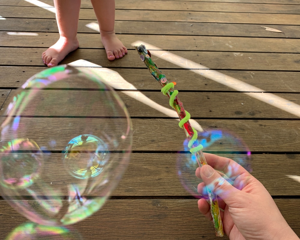 Magic wand, bubbles, and two little feet - Cork & Chroma