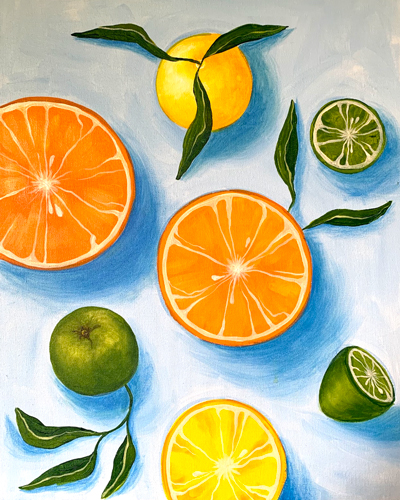 'How Apeeling!' still life painting by Cork & Chroma