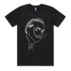 Black organic cotton Dali tee by Cork & Chroma