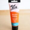 Orange acrylic paint tube (75ml) available on the Cork & Chroma Gift Shop