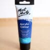 Pthalo Blue acrylic paint tube (75ml) available on the Cork & Chroma Gift Shop