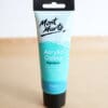 Turquoise acrylic paint tube (75ml) available on the Cork & Chroma Gift Shop