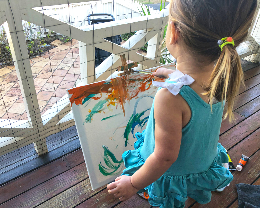 Painting with Kids blog post by BJ Wall - Cork & Chroma