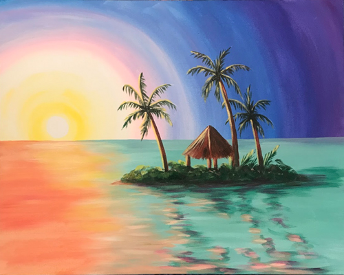 'Oasis' - painting by Cork & Chroma