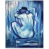 'Blue Nude' - paint and sip painting by Cork & Chroma