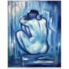 'Blue Nude' - paint and sip painting by Cork & Chroma