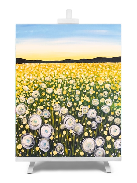 'Fields of Gold' - paint and sip painting by Cork & Chroma