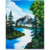 'Happy Little Trees' - paint and sip painting by Cork & Chroma