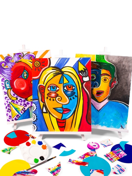 'Paint a Portrait: Picasso Style' - paint and sip paintings by Cork & Chroma