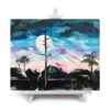 'Twilight Wires' - paint and sip painting by Cork & Chroma