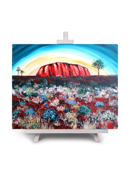 'Yoohoo Uluru!' - paint and sip painting by Cork & Chroma