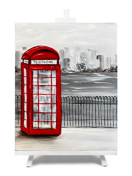 'London Calling' - paint and sip painting by Cork & Chroma
