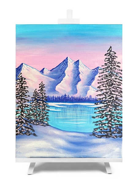'Cold as Ice' - paint and sip painting by Cork & Chroma
