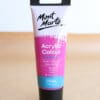 Cerise acrylic paint tube (75ml) available on the Cork & Chroma Gift Shop