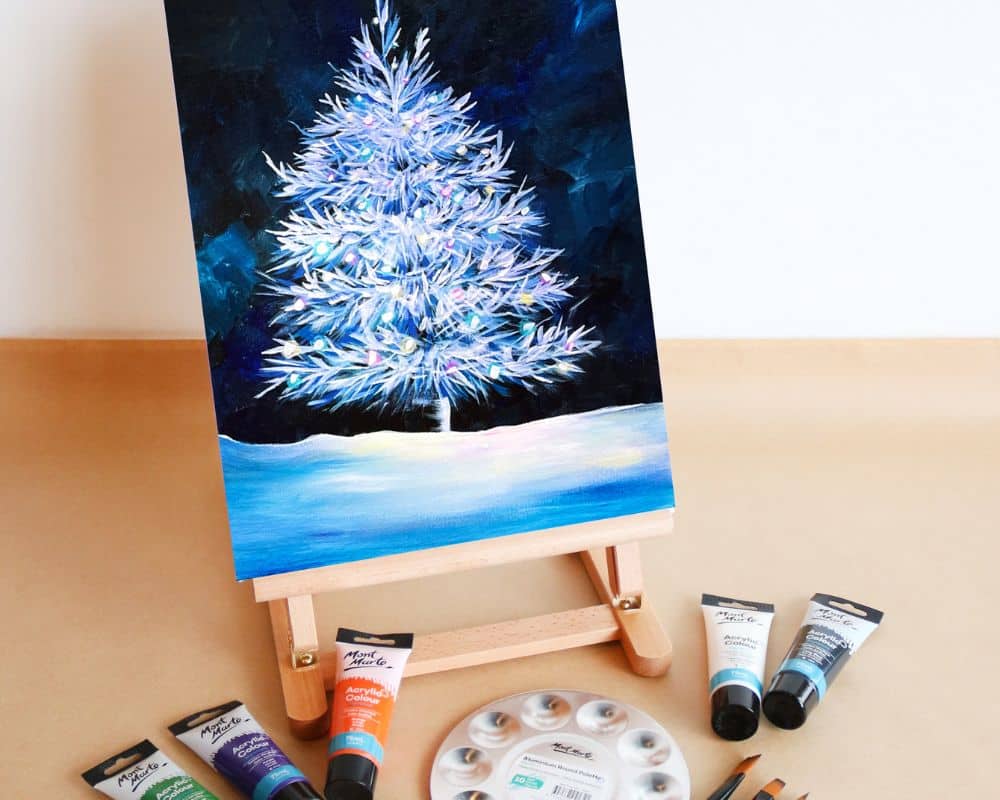 Paint and Sip in a Box - Work Christmas Party Idea at Cork & Chroma