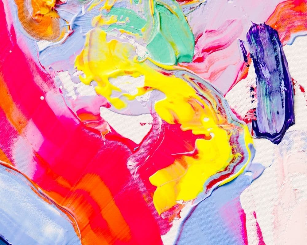 The Creative Process - Colourful Paint Smears