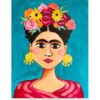 'Floral Frida' - paint and sip painting by Cork & Chroma