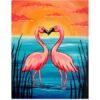'We Flamingo Together' - paint and sip painting by Cork & Chroma