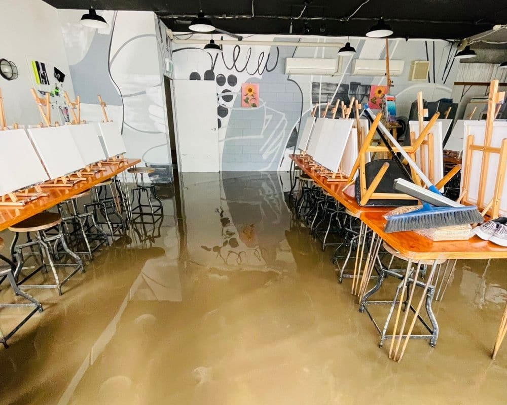Cork & Chroma Montague Road Studio Submerged - Brisbane Floods Blog Post