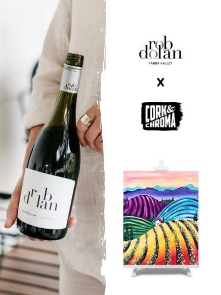 Paint and sip special event with Rob Dolan Wines and Cork & Chroma