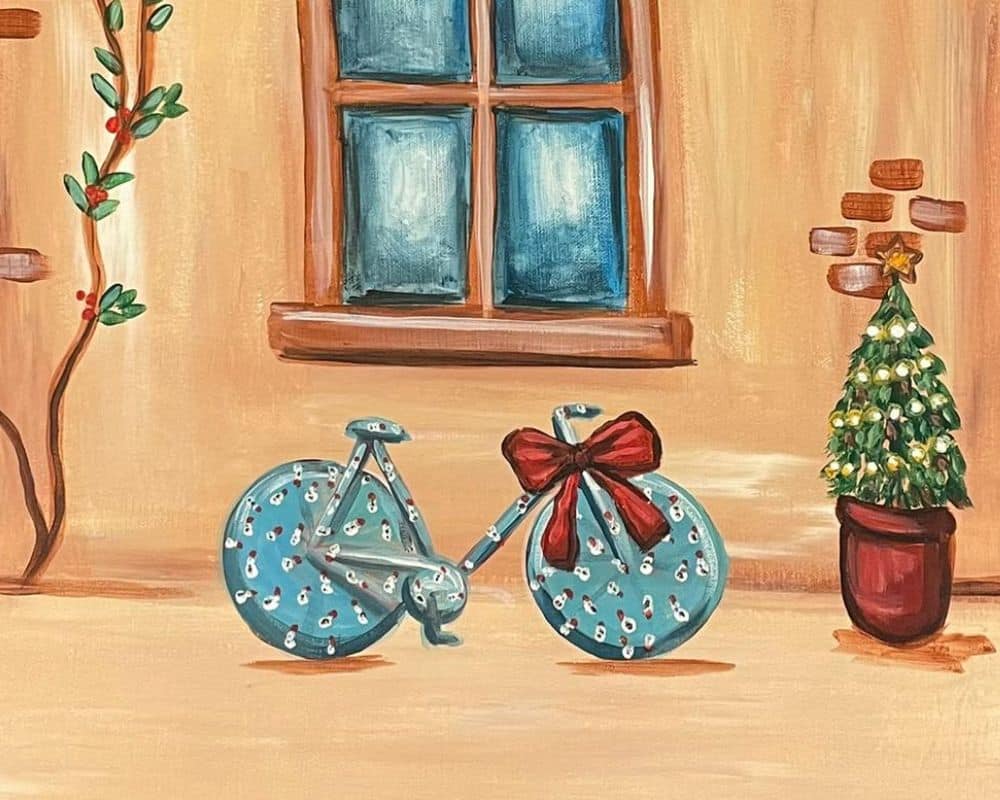 Christmas painting by Cork & Chroma