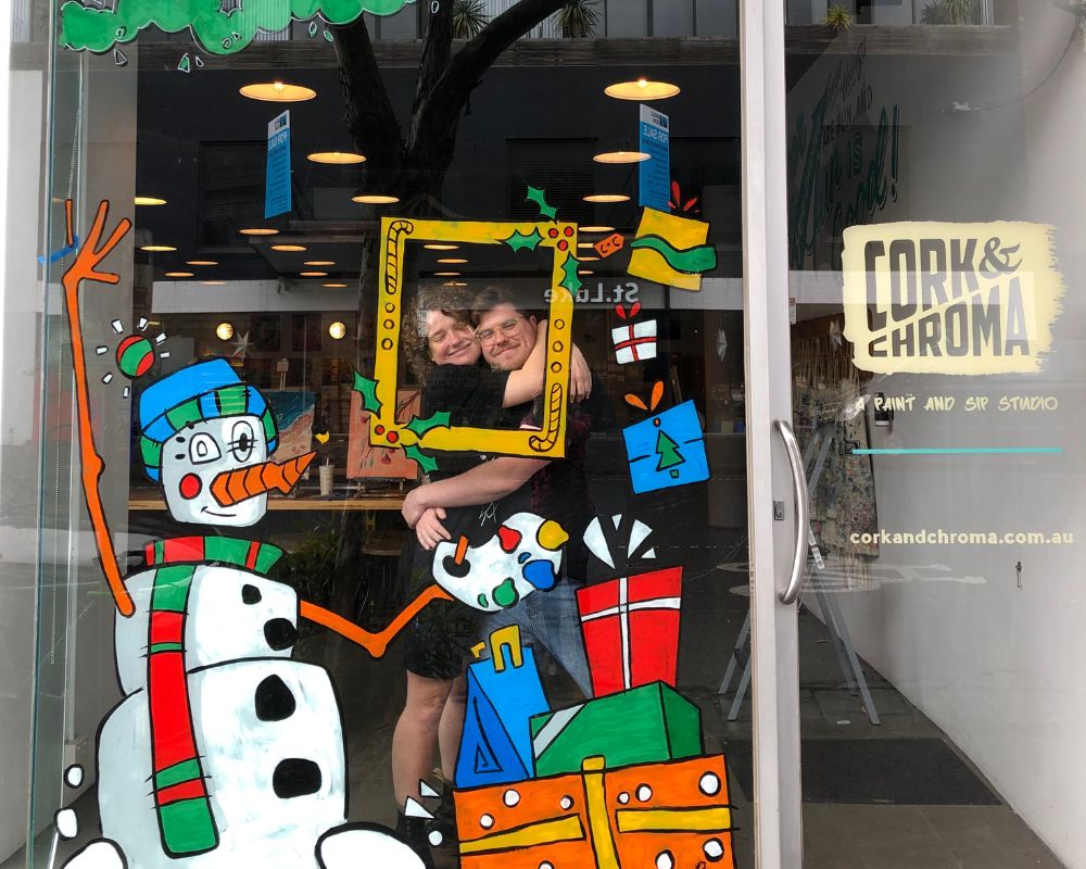 Silly Season blog post - festive murals at Cork & Chroma