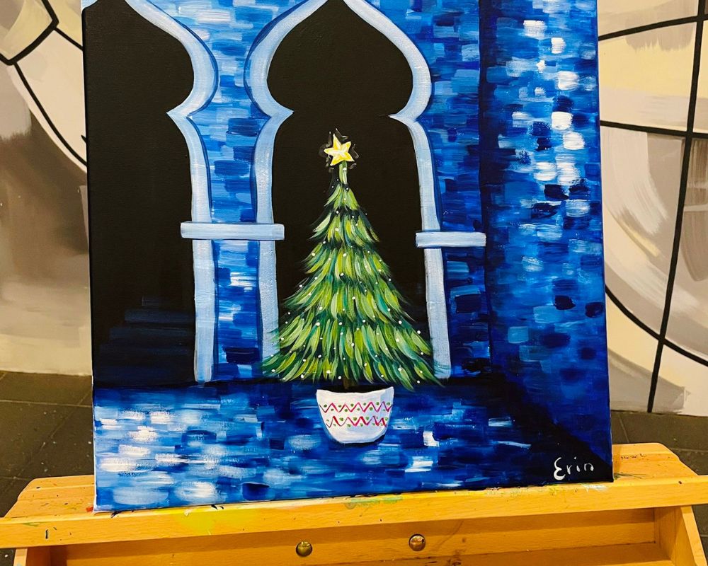 Silly Season blog post - Christmas paintings at Cork & Chroma