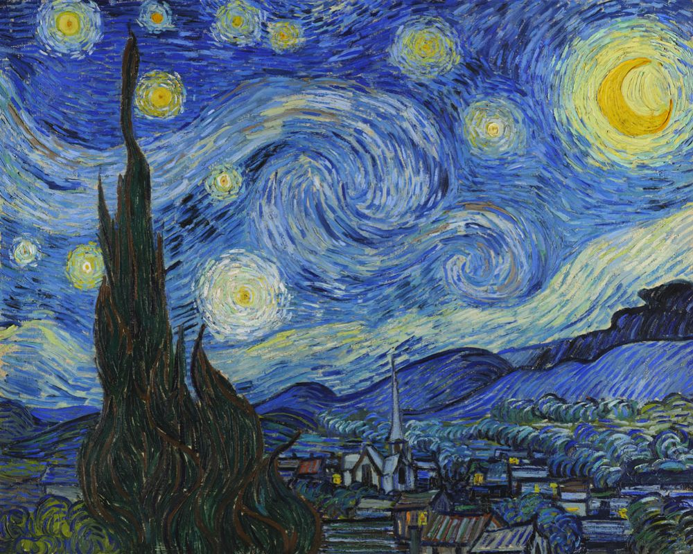 Starry Night by Vincent Van Gogh - Cork and Chroma