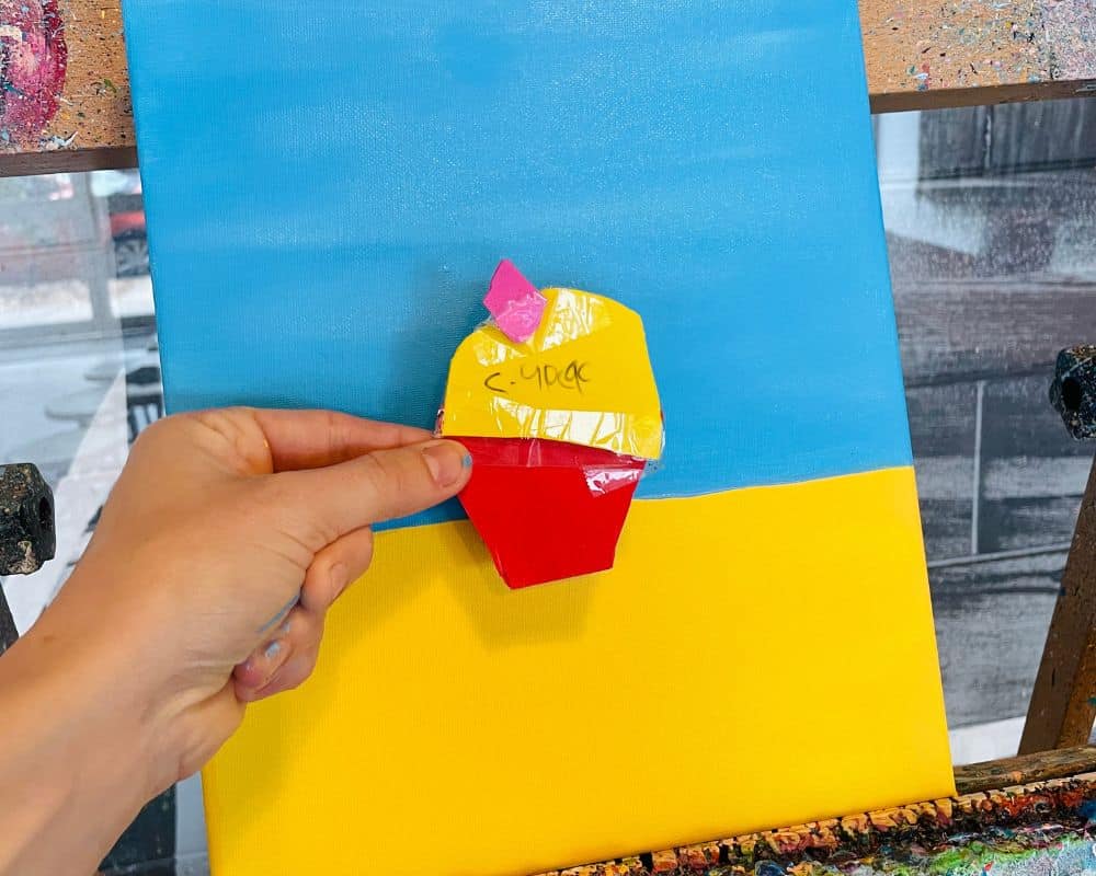 Painting with Children blog post - homemade cupcake - Cork & Chroma